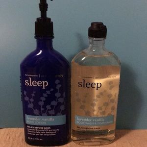 Bath and body works body lotion and wash